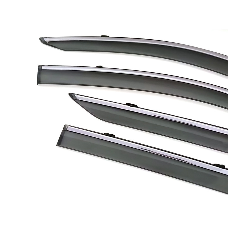 Toyota C-HR lietaus apsauga (2018-2023), injekcijos formavimo, storinta versija, 4 vnt komplektas, tvirtinimas kabliu ir lipnia juosta