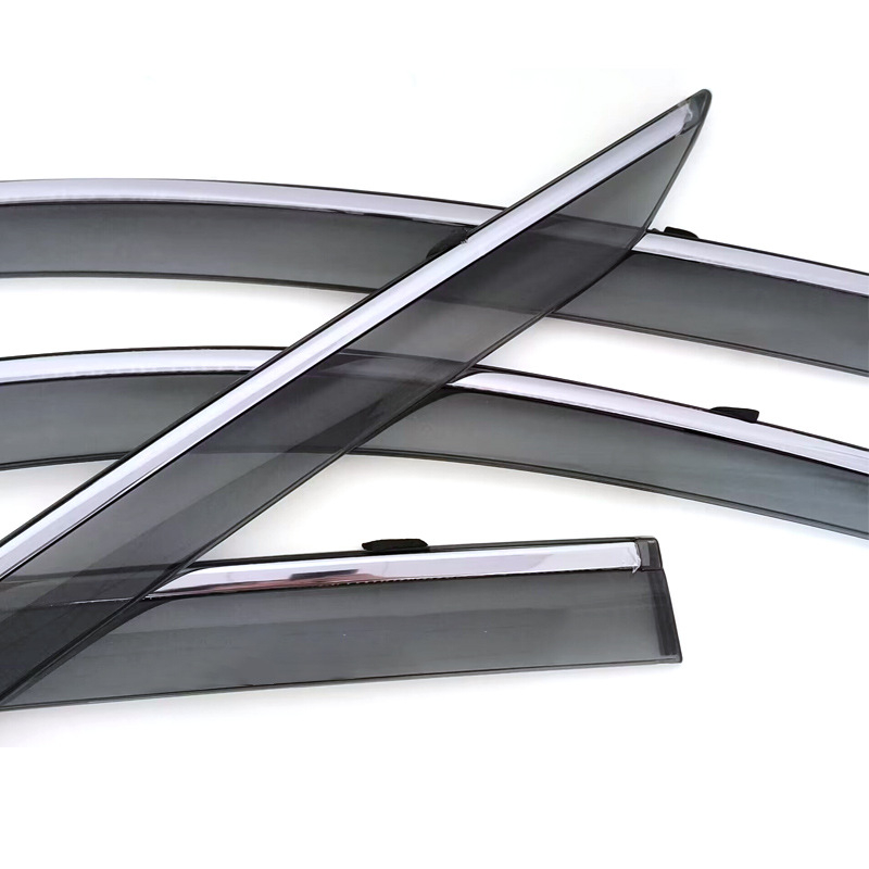 Toyota C-HR lietaus apsauga (2018-2023), injekcijos formavimo, storinta versija, 4 vnt komplektas, tvirtinimas kabliu ir lipnia juosta