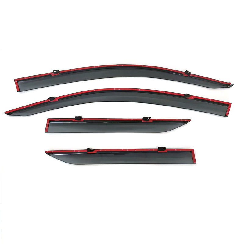 Toyota C-HR lietaus apsauga (2018-2023), injekcijos formavimo, storinta versija, 4 vnt komplektas, tvirtinimas kabliu ir lipnia juosta