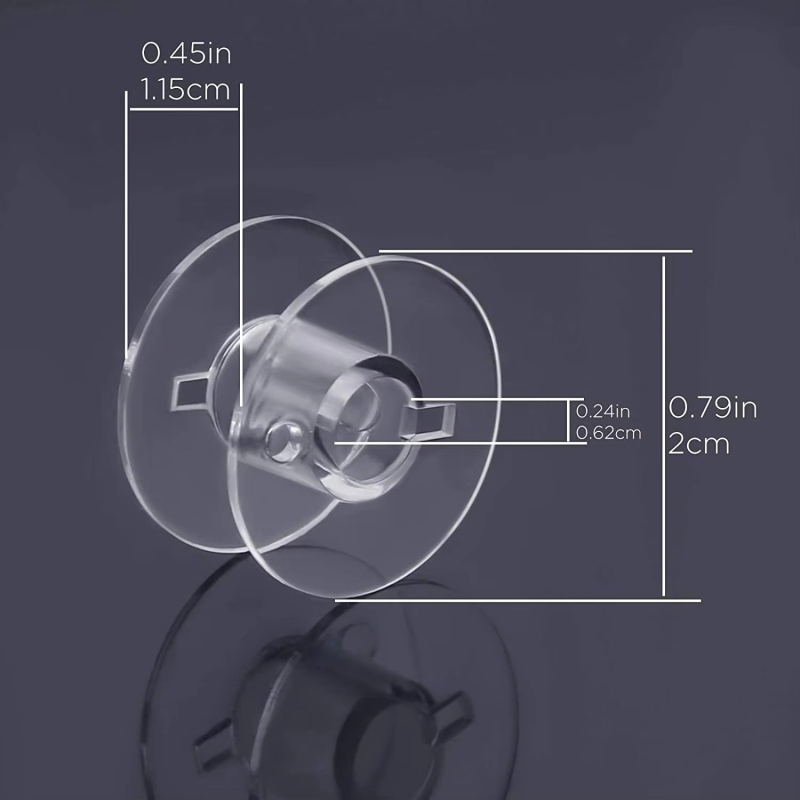 Plastmasinė siuvimo mašinos bobina, storintas, 50 vnt., universalus daugiafunkcinis bobinas, siuvimo mašinos priedai