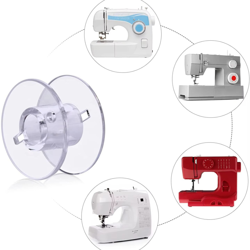 Plastmasinė siuvimo mašinos bobina, storintas, 50 vnt., universalus daugiafunkcinis bobinas, siuvimo mašinos priedai