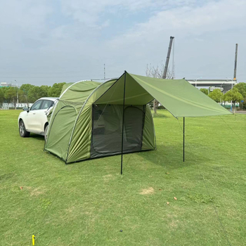 SUV aizmugures telts kempingam, vienslāņu, četrās sezonās, ūdensizturība 1500–2000 mm, svars 6 kg