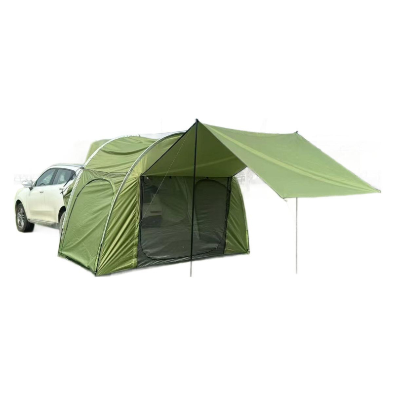 SUV aizmugures telts kempingam, vienslāņu, četrās sezonās, ūdensizturība 1500–2000 mm, svars 6 kg