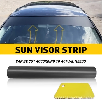 Automobilio priekinio stiklo saulės užsklaidos filmas su UV atsparumu ir vandeniui atsparumu (PC plėvelė, Blackout strip serija)