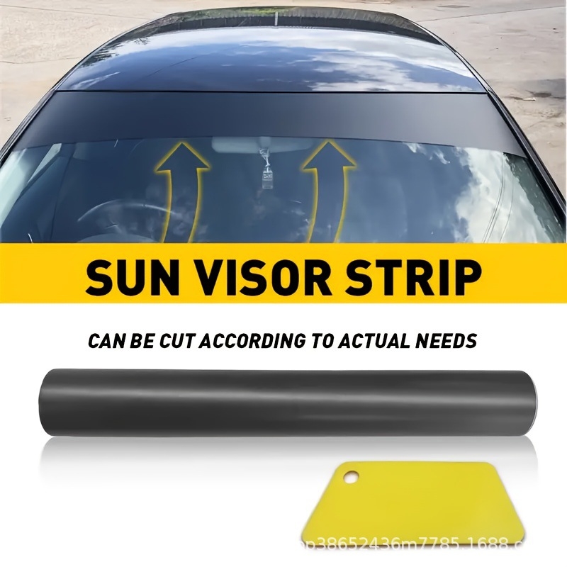 Automobilio priekinio stiklo saulės užsklaidos filmas su UV atsparumu ir vandeniui atsparumu (PC plėvelė, Blackout strip serija)