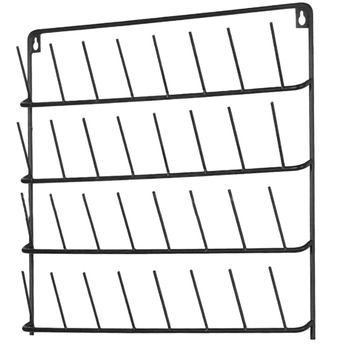 Ράφι τοίχου για κοσμήματα από σύρμα σιδήρου, ευρωπαϊκού στυλ, 4 επίπεδα, πολλαπλών χρήσεων