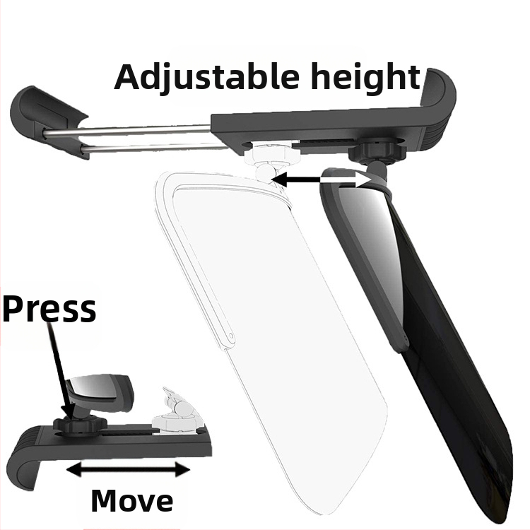 Автомобилен слънцезащитен визьор с 360° регулиране и антиотразително огледало, пластмаса, 180 г, орбитален монтаж, печат на лого и персонализация