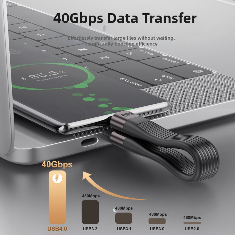 USB-C кабел PD 240W, 40Gbps пренос на данни, 8K видео поддръжка