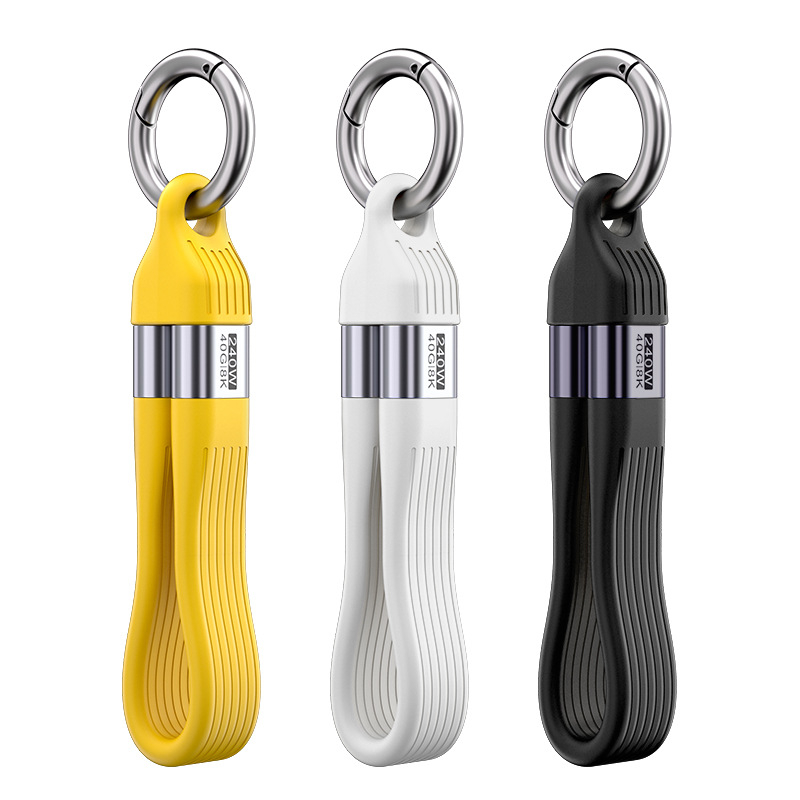 USB-C кабел PD240W с бързо зареждане, USB-C интерфейс, с един конектор, алуминиева сплав + TPE + FPC