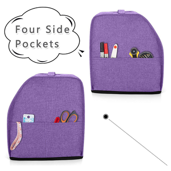 Τσάντα αποθήκευσης ραπτομηχανής – φορητός κύβος, ύφασμα με μοτίβο χιονονιφάδων, κατάλληλη για ταξίδια και αποθήκευση στο υπνοδωμάτιο, μοντέλο HXZ050526, σύγχρονο μινιμαλιστικό στυλ