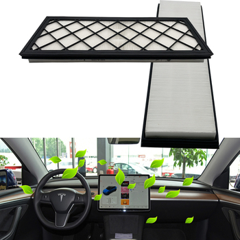 Berank išorinis HEPA filtras su anglies audiniu Tesla Model Y (2020–2023) Viršutinės ir apatinės įėjimo grotelės