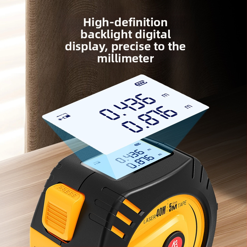 SW-TM40 Lāzera attāluma mērītājs – rokas pārnēsājamais infrasarkanais mērinstruments koka apstrādei