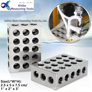 23-дупков паралелен блок с допуск 0.0001 за фрезови машини, плосък контурен блок