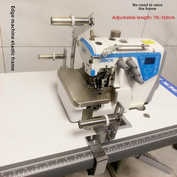 Industrijski overlock šivaći stroj za apliciranje elastičnog pojasa, šivanje na području vrata i struka, ravni stol