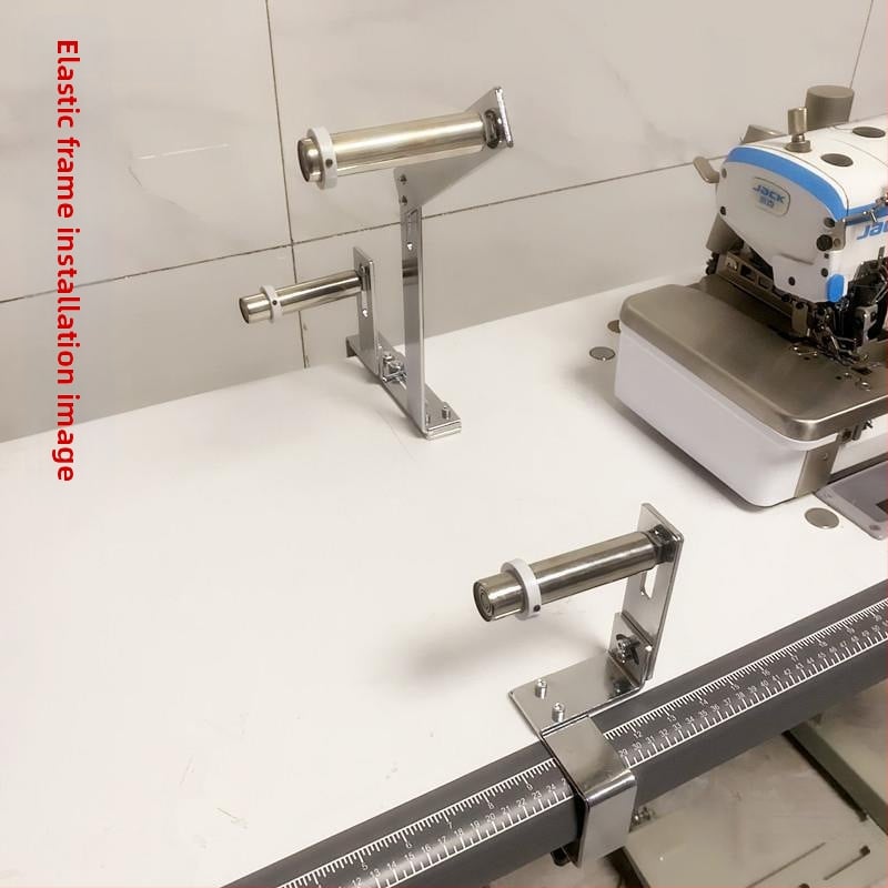 Industrijski overlock šivaći stroj za apliciranje elastičnog pojasa, šivanje na području vrata i struka, ravni stol