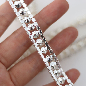 Ζώνη μέσης με στρας και μαργαριταρένιους κύκλους - κορεατικό στυλ, γυαλί/γλάσου επίστρωση, μοτίβο Pearl, ηλεκτροπλατινόμενη επιφάνεια