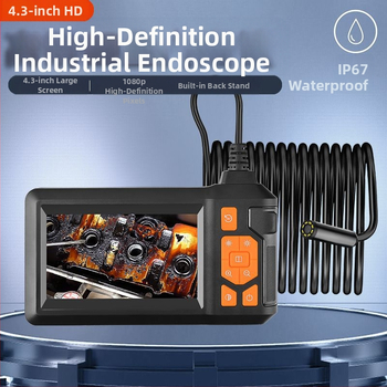 Jiuxi HD810 βιομηχανικό ενδοσκόπιο αγωγών – διάμετρος άκρου 8 mm, πεδίο όρασης 70°, IP68 αδιάβροχο, κατάλληλο για αγωγούς