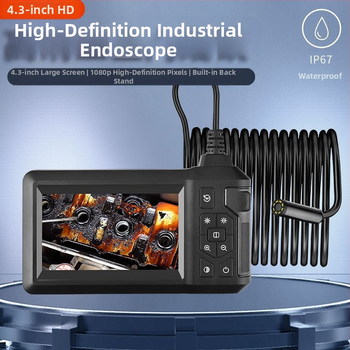 Jiuxi HD810 βιομηχανικό ενδοσκόπιο αγωγών – διάμετρος άκρου 8 mm, πεδίο όρασης 70°, IP68 αδιάβροχο, κατάλληλο για αγωγούς