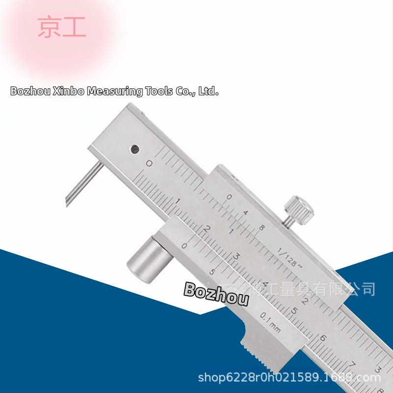 Стоманен калипер за чертане с верниерова скала, метрични и дюймови измервания, модели 200/300/400/500