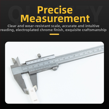 Nerūdijančio plieno vernier kaliperis, aukšto tikslumo, pramonės klasės, namų naudojimui