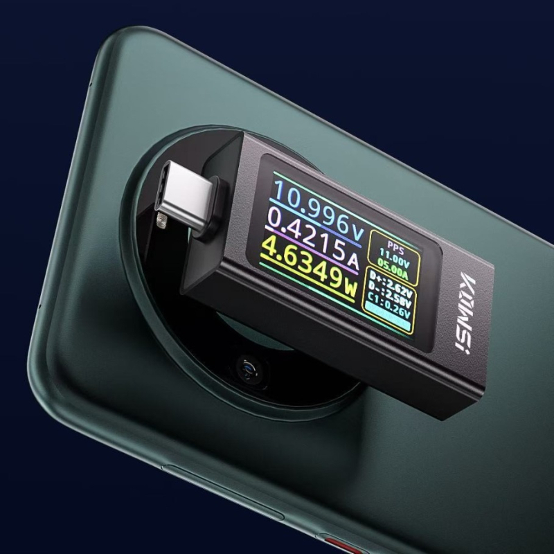 Type-C tester X1, aluminijsko kućište, mjerenje napona, struje i snage