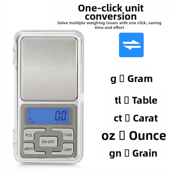 DH-668 ηλεκτρονική ζυγαριά οικιακής χρήσης, συμπαγής φορητή ζυγαριά, ηλεκτρονική μέτρηση, τροφοδοσία με 2×AAA μπαταρίες, πολυλειτουργική, εύρος μέτρησης έως 500 g