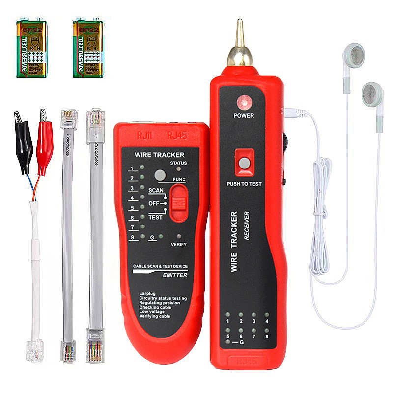 Мрежов тест инструмент за откриване на линии (Модел BJ-2106; Функция: търсене и подравняване на линии; Тегло: 350 г; Гаранция: 1 година)