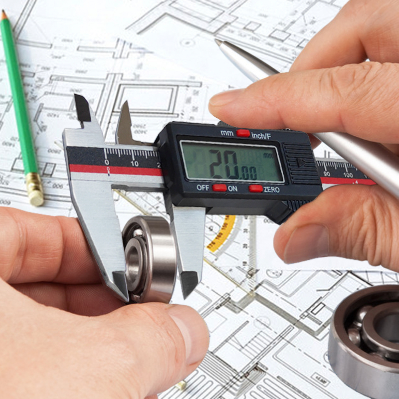 Ψηφιακό μετρητικό εργαλείο από ανοξείδωτο ατσάλι, εύρος 0-150 mm, ακριβής μέτρηση