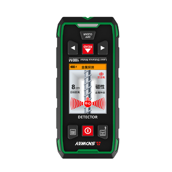 Deep Dawei стенен детектор за арматура, метал и скрити кабели в бетон, с лазерен измервател на разстоянието; тегло 500 g