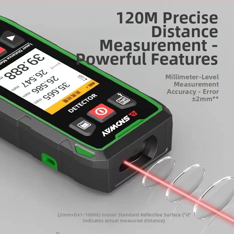 Deep Dawei стенен детектор за арматура, метал и скрити кабели в бетон, с лазерен измервател на разстоянието; тегло 500 g