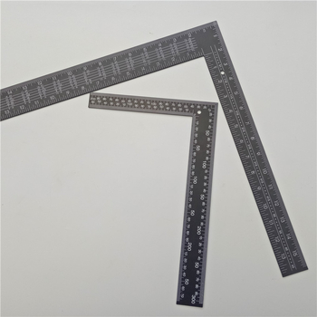 Ορθογώνιος χάρακας, Ανοξείδωτο ατσάλι, 400×600 mm, Διαβάθμιση 0,1, Ακρίβεια μέτρησης 0,1, Μοντέλο 001