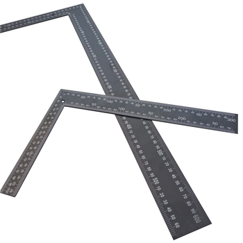 Ορθογώνιος χάρακας, Ανοξείδωτο ατσάλι, 400×600 mm, Διαβάθμιση 0,1, Ακρίβεια μέτρησης 0,1, Μοντέλο 001