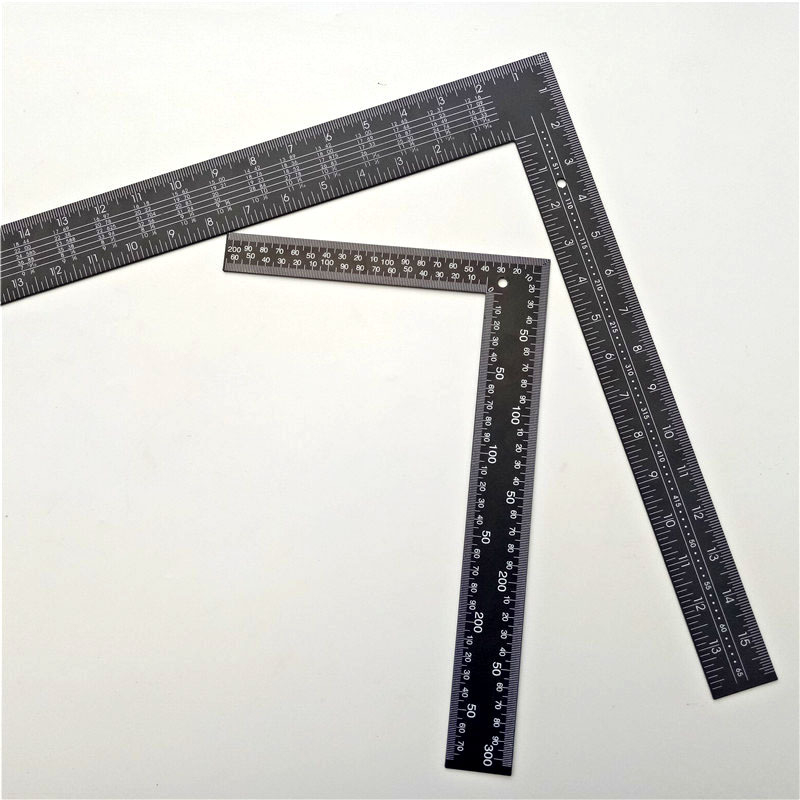 Ορθογώνιος χάρακας, Ανοξείδωτο ατσάλι, 400×600 mm, Διαβάθμιση 0,1, Ακρίβεια μέτρησης 0,1, Μοντέλο 001