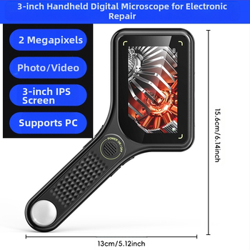Rankinis skaitmeninis mikroskopas su HD didinimu elektronikos remontui