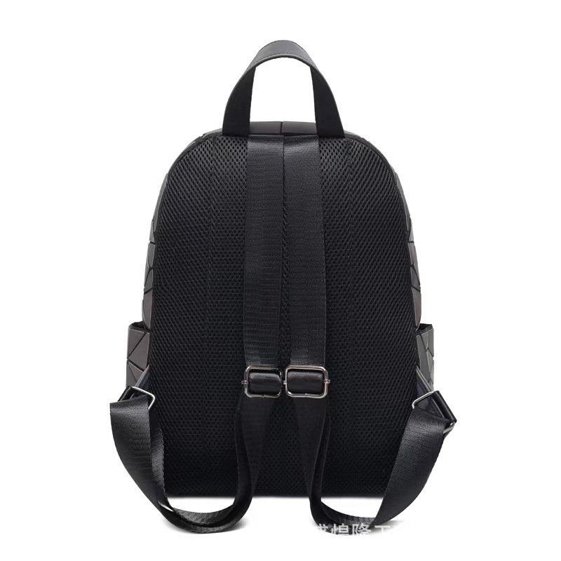 Unisex Geometriai mintás PVC hátizsák mindennapi városi használatra, ultrakönnyű, kapacitás kevesebb mint 20L, városi stílus