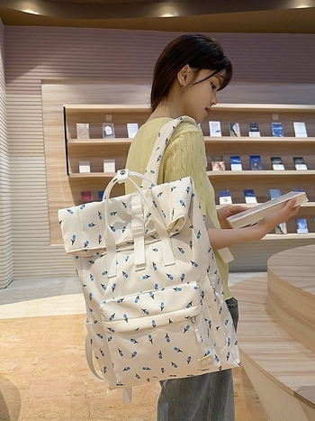 Σακίδιο Oxford για ταξίδια αναψυχής, συμβατό με φορητό υπολογιστή 13 ιντσών, με ιμάντες αερισμού