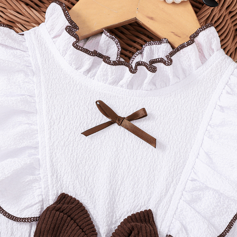 Lányoknak szóló hercegnő-stílusú ruha, poliészter, A-vonalú fazon, hosszú ujjú