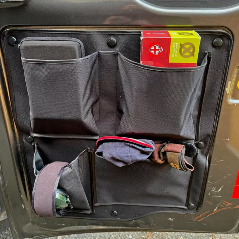 Organizator de depozitare pentru Ford Transit Custom Barn Door – Scule, Camper, Organizator de vehicul rezistent la praf