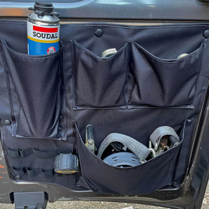 Organizator de depozitare pentru Ford Transit Custom Barn Door – Scule, Camper, Organizator de vehicul rezistent la praf