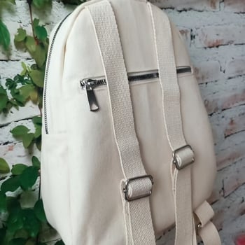 Ruksak s cvjetnim uzorkom, svjež i sladak stil, velik pretinac za prijenosno računalo, Oxford tkanina, poliester podstava, zatvarač — proljetno izdanje 2025