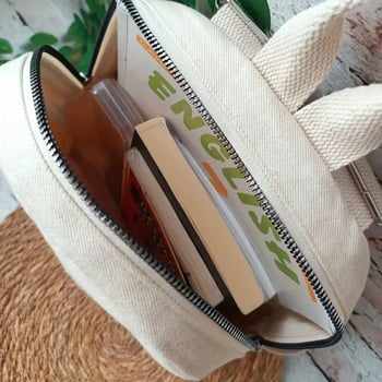 Ruksak s cvjetnim uzorkom, svjež i sladak stil, velik pretinac za prijenosno računalo, Oxford tkanina, poliester podstava, zatvarač — proljetno izdanje 2025