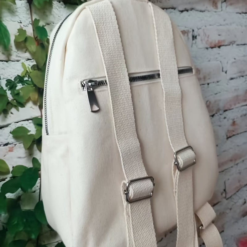 Ruksak s cvjetnim uzorkom, svjež i sladak stil, velik pretinac za prijenosno računalo, Oxford tkanina, poliester podstava, zatvarač — proljetno izdanje 2025