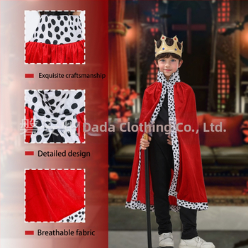 Vaikų Helovyno kostiumas: apsiaustas su karaliaus/princo tema šventinei vakarienei ir pasirodymui (Lane prekė • Ruduo 2024)