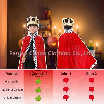 Vaikų Helovyno kostiumas: apsiaustas su karaliaus/princo tema šventinei vakarienei ir pasirodymui (Lane prekė • Ruduo 2024)