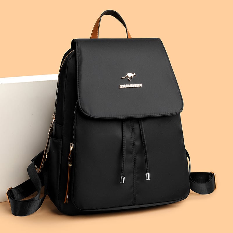 Ženski ruksak od Oxford platna, gradski minimalistički dizajn, zatvarač, unutarnji džepovi: džep s zatvaračem, džep za mobitel, džep za osobnu iskaznicu, proljeće 2025, vodootporan i otporan na habanje