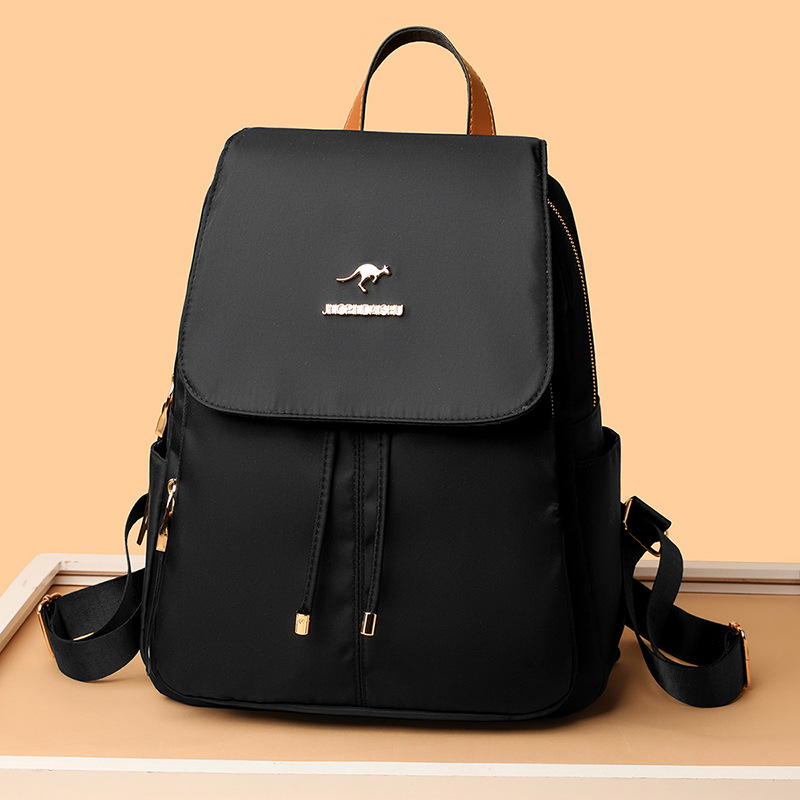 Ženski ruksak od Oxford platna, gradski minimalistički dizajn, zatvarač, unutarnji džepovi: džep s zatvaračem, džep za mobitel, džep za osobnu iskaznicu, proljeće 2025, vodootporan i otporan na habanje