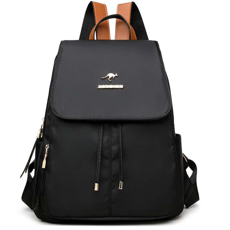 Ženski ruksak od Oxford platna, gradski minimalistički dizajn, zatvarač, unutarnji džepovi: džep s zatvaračem, džep za mobitel, džep za osobnu iskaznicu, proljeće 2025, vodootporan i otporan na habanje