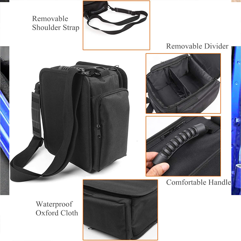 Τσάντα αποθήκευσης πίσω από τα καθίσματα - αδιάβροχο ύφασμα με λαβή, εκτύπωση λογότυπου, χωρητικότητα 35