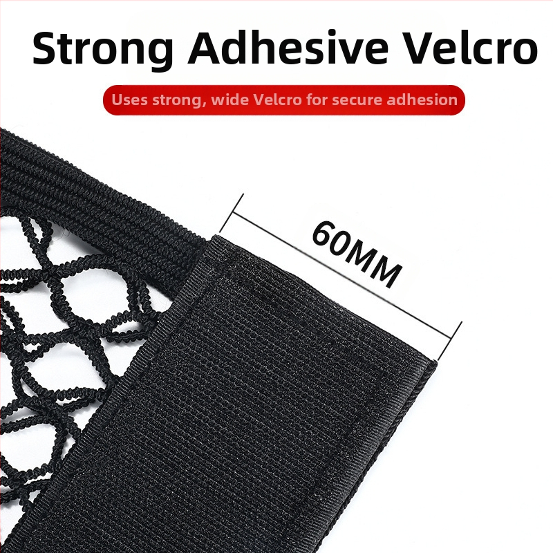 Двойнослойна багажна мрежеста чанта с велкро, окачваща се, универсална за автомобили, издръжлива на натиск