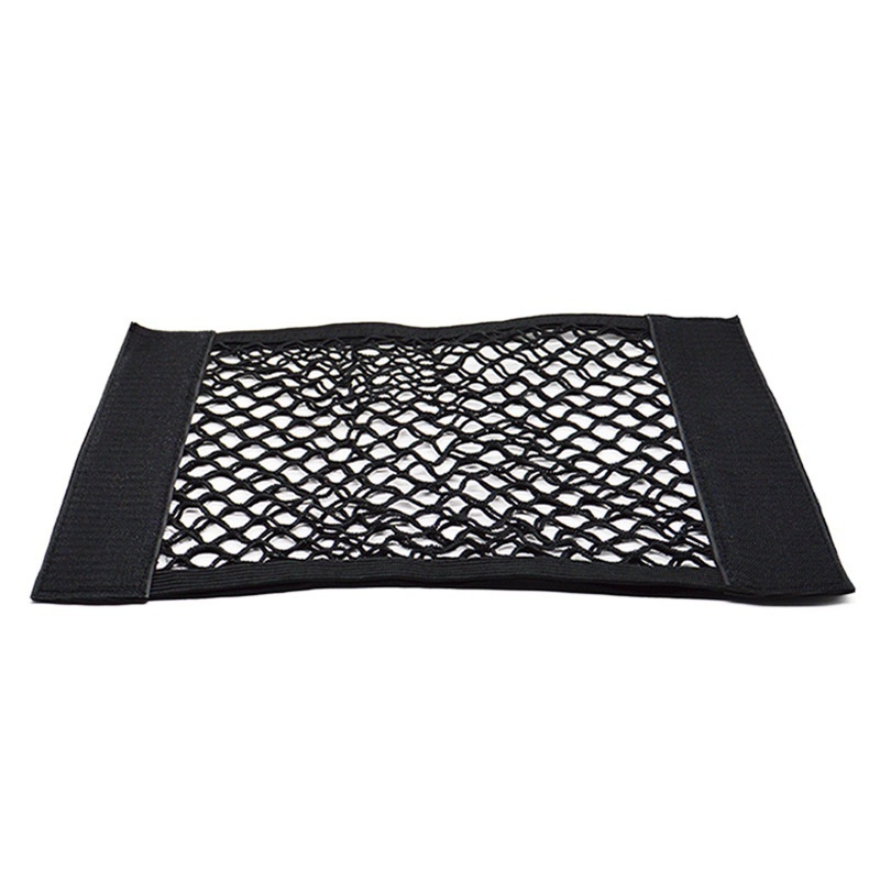 Διπλοεπίπεδη δικτυωτή θήκη αποθήκευσης πορτ-παγκάζ με Velcro, κρεμάμενη, συμβατή με όλα τα αυτοκίνητα, ανθεκτική στην πίεση